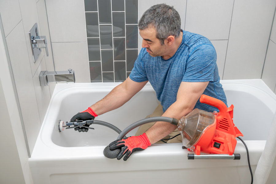 how to fix a slow draining bathtub