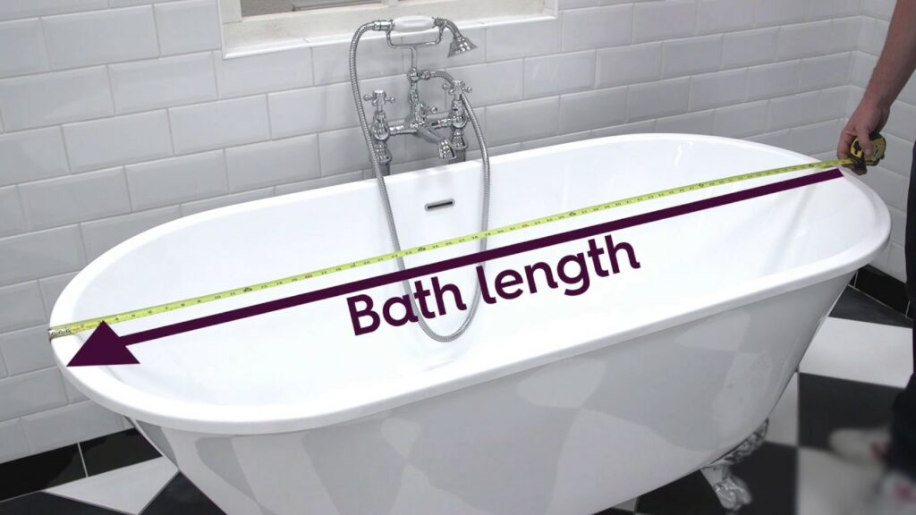 How do you measure a bathtub?